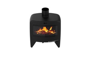 Poêle à bûche Paul noir, 10 kW