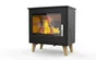 Poêle à bûche Stina, 7.3 kW, noir