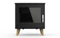 Poêle à bûche Stina, 7.3 kW, noir