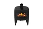Poêle à bûche Paul haut noir, 10 kW