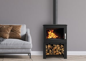 Poêle à bûche Adam bucher noir, 7.3 kW