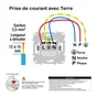 Prise avec terre affleurante à assembler Odace, SCHNEIDER ELECTRIC, anthracite