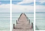 Triptyque toile imprimée Bridge Over the Sea
