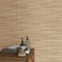 Carrelage mural effet relief 3d bois naturel mat l.25 x L.50 cm Tic ARTENS, 2m2