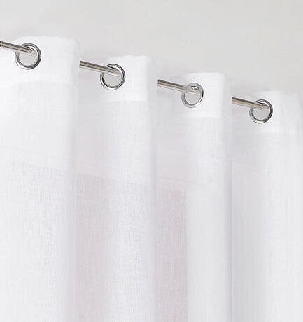Rideau tamisant, Giani, blanc H.240 x l.140 cm INSPIRE