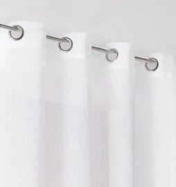 Rideau tamisant, Giani, blanc H.240 x l.140 cm INSPIRE