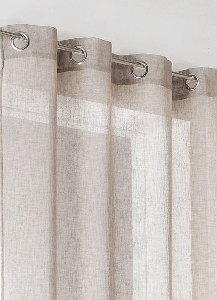 Voilage tamisant, Giani, beige H.240 x l.140 cm INSPIRE