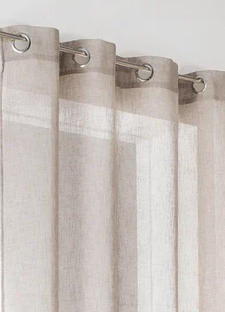 Voilage tamisant, Giani, beige H.240 x l.140 cm INSPIRE