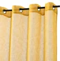 Voilage tamisant, Giani, jaune H.240 x l.140 cm INSPIRE