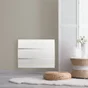 Radiateur électrique céramique 1000 W HJM Evelyn II horizontal blanc