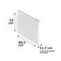 Radiateur electrique a inertie fonte 2000 W HJM Spring II horizontal blanc