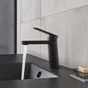 Mitigeur lavabo, SENSEA M Icône, noir