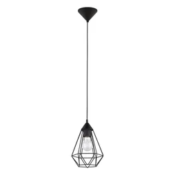 Suspension INSPIRE Graha E27 diam. 17,5 cm métal noir