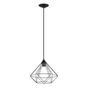 Suspension INSPIRE Graha E27 diam. 32,5 cm métal noir