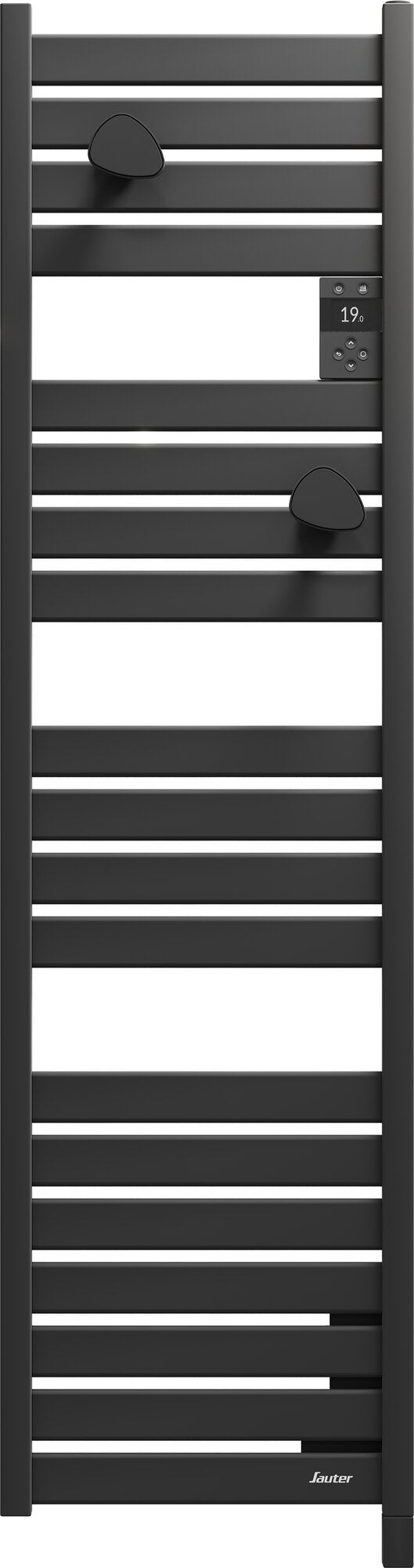 Sèche-serviettes électrique connecté Kelud Slim, SAUTER, 500W anthracite