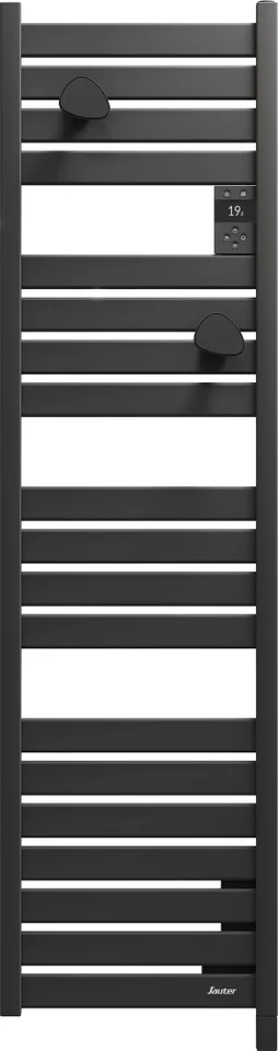 Sèche-serviettes électrique connecté Kelud Slim, SAUTER, 500W anthracite