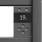 Sèche-serviettes électrique connecté Kelud Slim, SAUTER, 500W anthracite