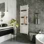 Sèche-serviettes électrique connecté Kelud Slim Ventilo, SAUTER, 1750W blanc