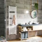 Sèche-serviettes électrique connecté Kelud Slim, SAUTER, 500W blanc
