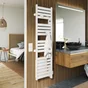 Sèche-serviettes électrique connecté Kelud Slim Ventilo, SAUTER, 1500W blanc
