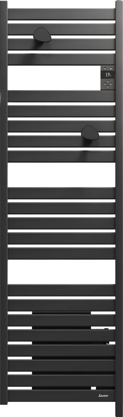 Sèche-serviettes électrique connecté Kelud Slim Ventilo, SAUTER, 1750W anthracite