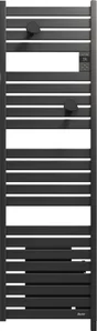 Sèche-serviettes électrique connecté Kelud Slim Ventilo, SAUTER, 1750W anthracite