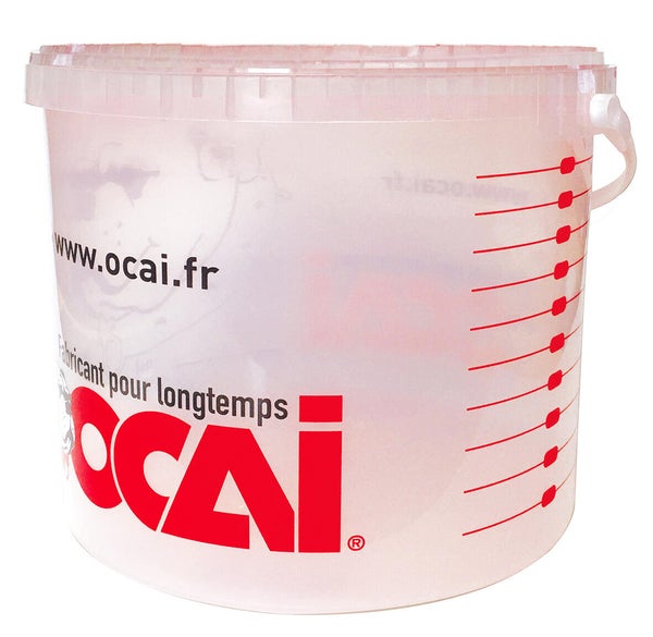 Seau doseur plastique 16, 6 litres, sans couvercle