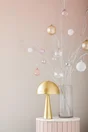 Boule Noel mousse d6cm facettes argent brillantes/disco -unite