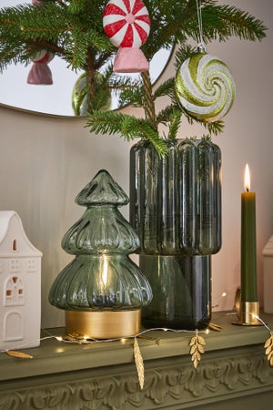 Décoration noël à suspendre bonbon 3 couleurs assorties h.12,5cm