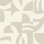 Papier peint intissé Cercles corbusier INSPIRE beige