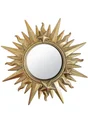 Miroir rond résine doré Ex voto diam.19.2 cm