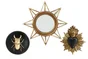 Lot de 3 décorations murale Plaque, miroir, Ex voto EMDE
