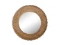 Miroir rond Plumes doré diam.76.5 cm EMDE