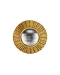 Miroir rond résine doré Mia diam.18.4 cm