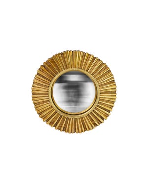 Miroir rond résine doré Mia diam.18.4 cm