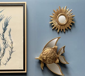 Assortiment de 3 miroirs rond Soleil doré diam.16.5 cm EMDE