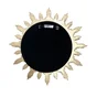 Assortiment de 3 miroirs rond Soleil doré diam.16.5 cm EMDE