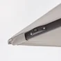 Parasol deporte LED+Pied Taupe Sonora II NATERIAL, L.391 x l.282 cm