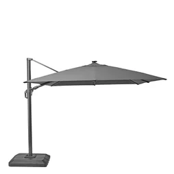 Parasol deporte LED+Pied anthracite Sonora NATERIAL, L.391 x l.282 cm