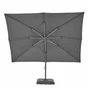 Parasol deporte LED+Pied anthracite Sonora NATERIAL, L.391 x l.282 cm