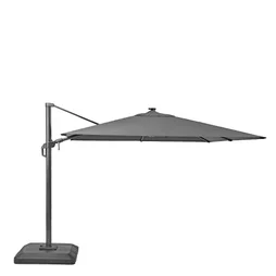 Parasol deporte LED+Pied anthracite Sonora NATERIAL, L.288 x l.288 cm