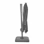 Parasol deporte LED+Pied anthracite Sonora NATERIAL, L.288 x l.288 cm