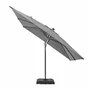 Parasol deporte LED+Pied anthracite Sonora NATERIAL, L.288 x l.288 cm