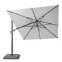 Parasol deporte LED+Pied blanc Sonora II NATERIAL, L.391 x l.282 cm