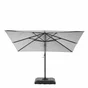 Parasol deporte LED+Pied blanc Sonora II NATERIAL, L.288 x l.288 cm