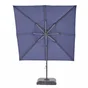 Parasol déporté LED+Pied marin Sonora II NATERIAL, L.288 x l.288 cm