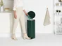Poubelle de cuisine à pédale NEWLCON 30 litres, vert foncé