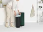 Poubelle de cuisine à pédale NEWLCON 30 litres, vert foncé