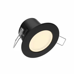 Spot encastrable led intégrées, ARIC, de 3000 à 4000 K, cylindre noir
