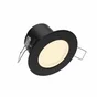 Spot encastrable led intégrées, ARIC, de 3000 à 4000 K, cylindre noir